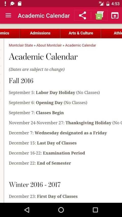 Montclair State NEST Mobile screenshot 2