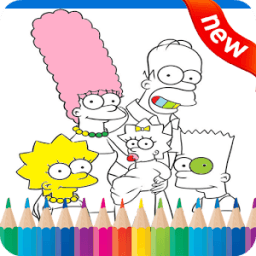 Drawing Coloring Game Simpsons आइकन