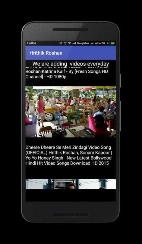 Hrithik Roshan Video Songs 3 تصوير الشاشة