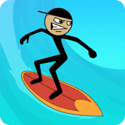 Stickman Surfer أيقونة