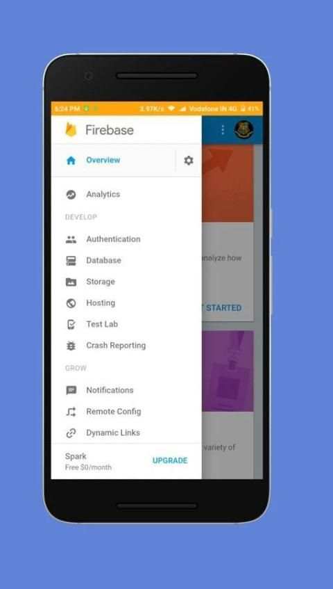 Firebase Console скриншот 2