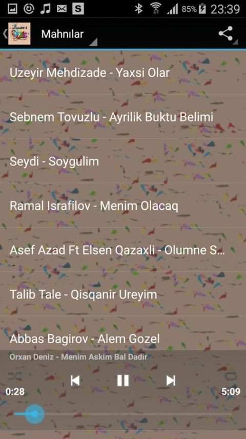 Azeri gözəl mahnılar 1 تصوير الشاشة