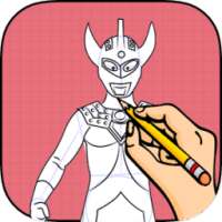 how to draw Ultraman on 9Apps