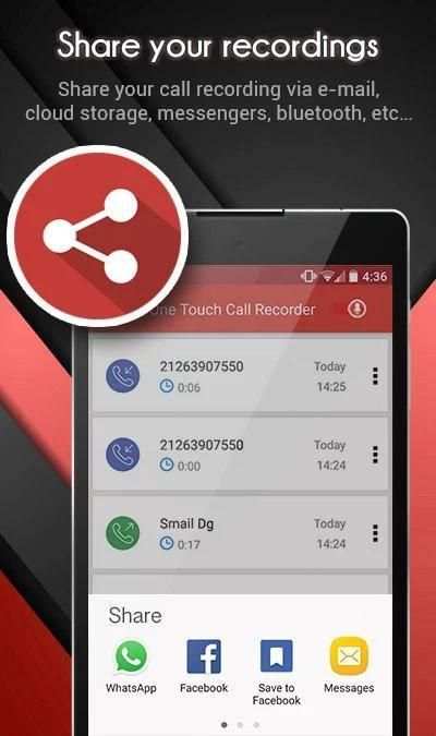 One Touch CallRecorder скриншот 2