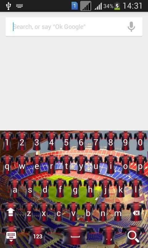 Barcelona Keyboard Logo Themes 4 تصوير الشاشة