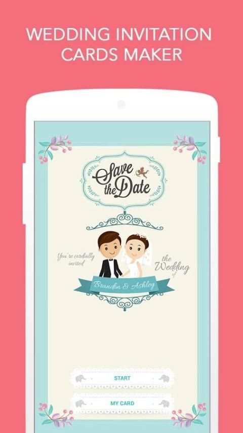 Wedding Invitation Cards Maker скриншот 1