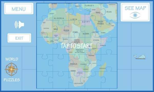 World Map Puzzle скриншот 10