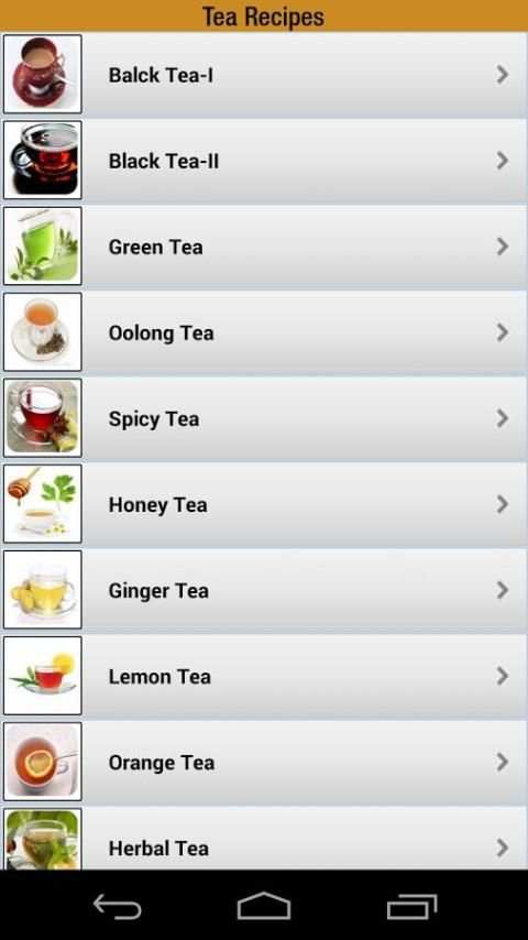 Tea Recipes screenshot 5