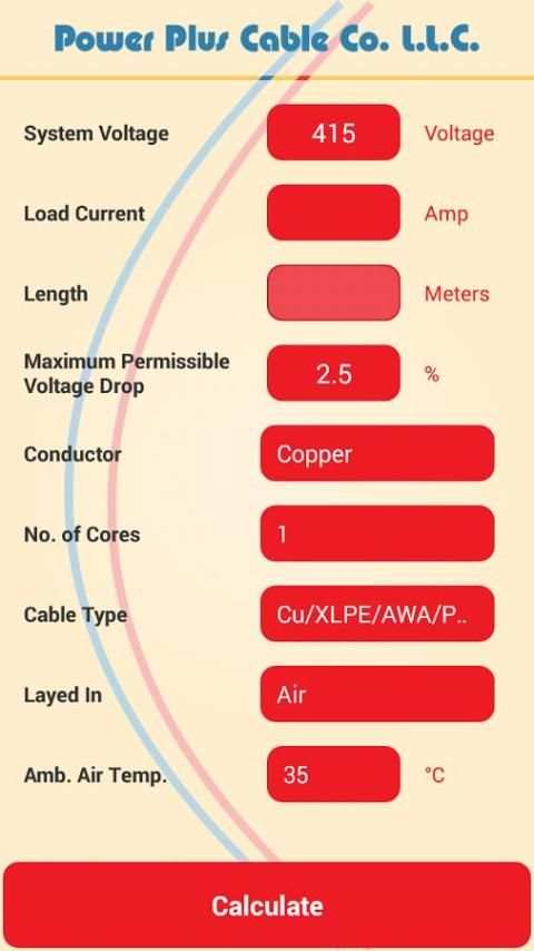 Cable Size Calculator screenshot 7