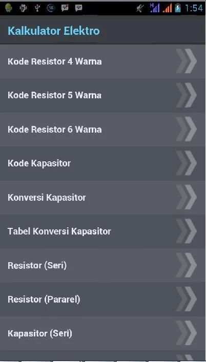 Kalkulator Elektro screenshot 5