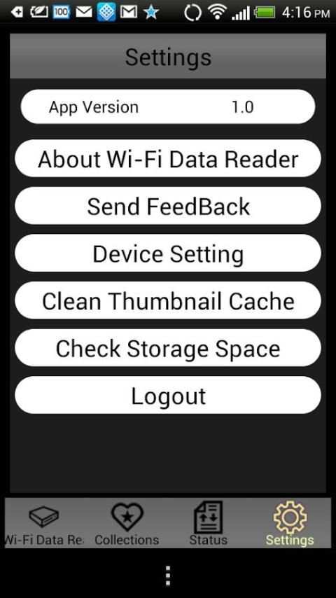 Wi-Fi Data Reader स्क्रीनशॉट 1