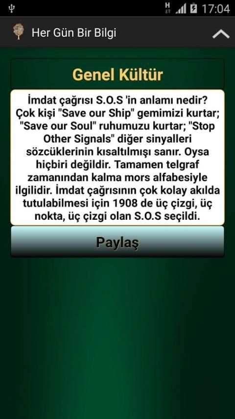 Her Gün Bir Bilgi скриншот 2