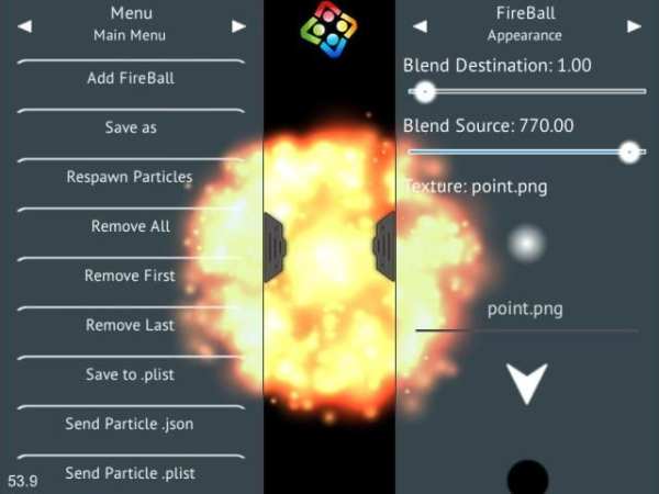 Particle Editor for Cocos2d screenshot 6