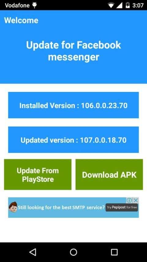 Update for Messenger screenshot 1