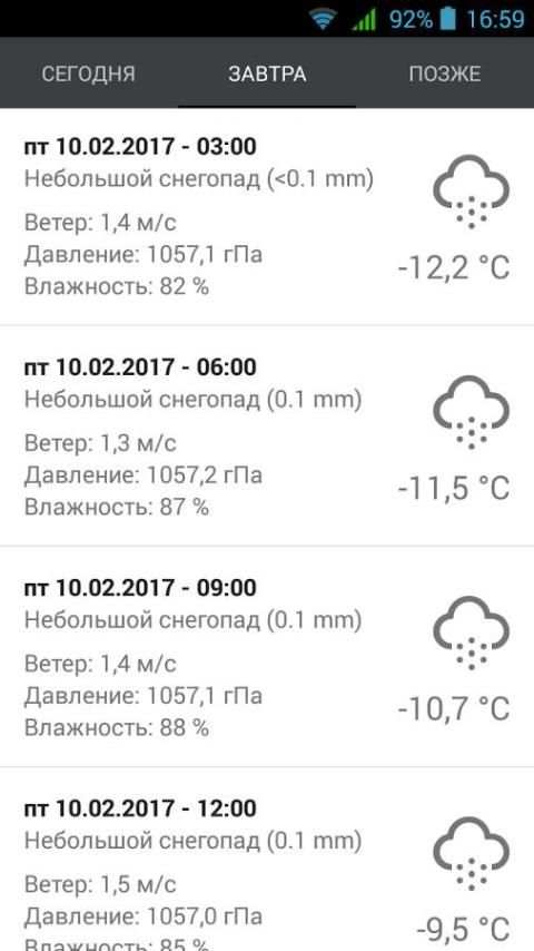 Погода в Санкт-Петербурге screenshot 6