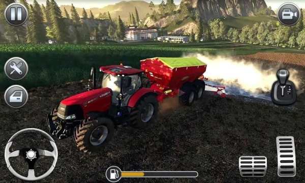 Farming Simulator - Big Tractor Farmer Driving 3D स्क्रीनशॉट 1