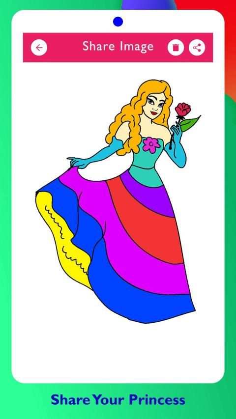 Princess Painting Games screenshot 2