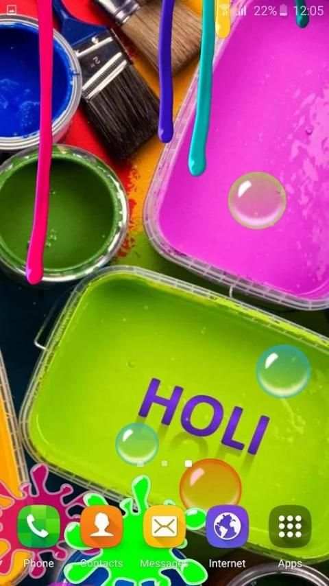 Holi Live Wallpaper 2017 स्क्रीनशॉट 1
