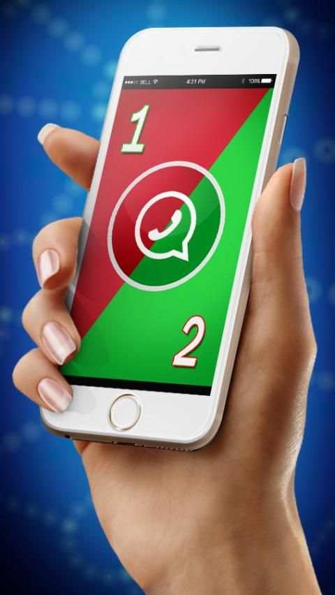 رقمين واتس اب هاتف واحدprank* screenshot 1