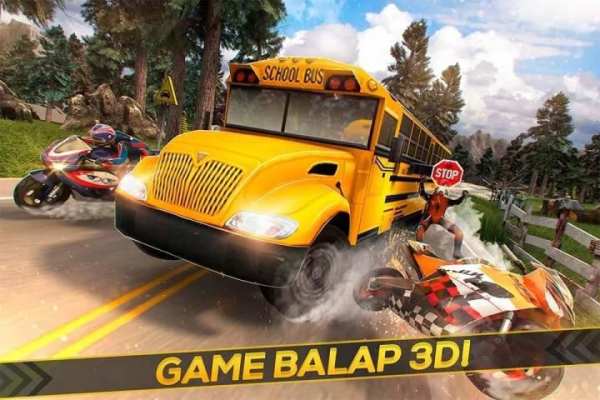 Bus melawan Moto GP Balap screenshot 9