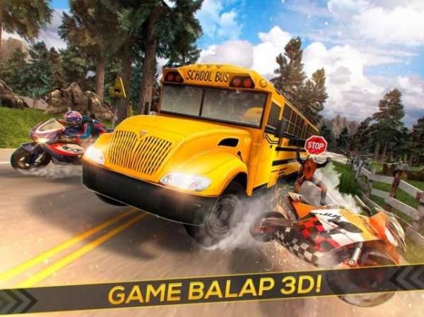 Bus melawan Moto GP Balap screenshot 6