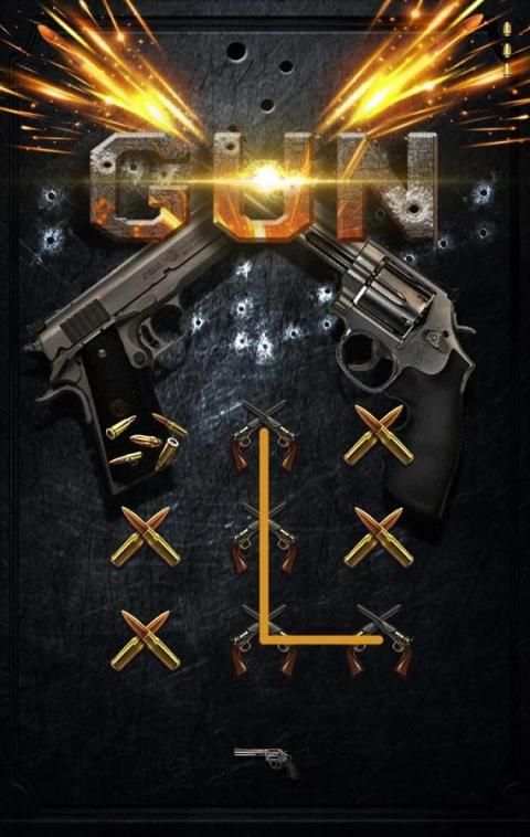 Gun Theme- AppLock Pro Theme स्क्रीनशॉट 2
