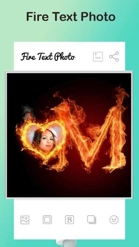 Fire Text Photo Frame screenshot 8