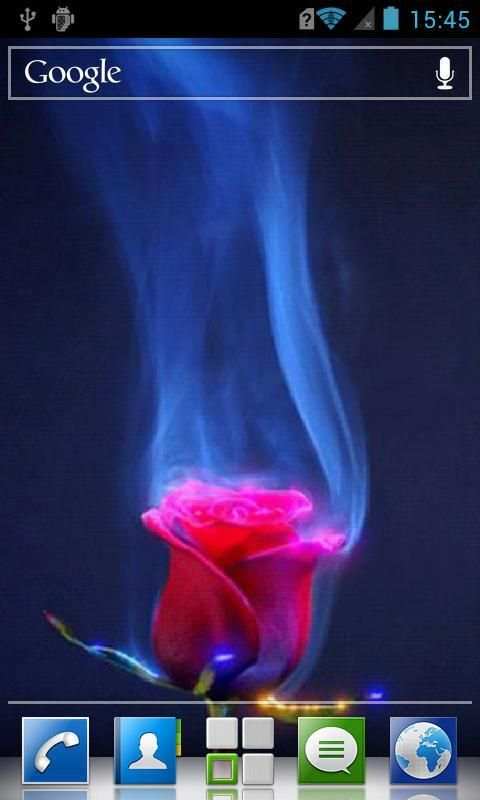 Lovely rose live wallpaper screenshot 1
