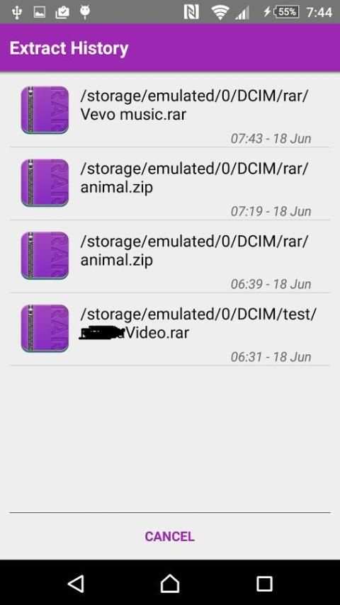 Easy Unrar / UnZip screenshot 1