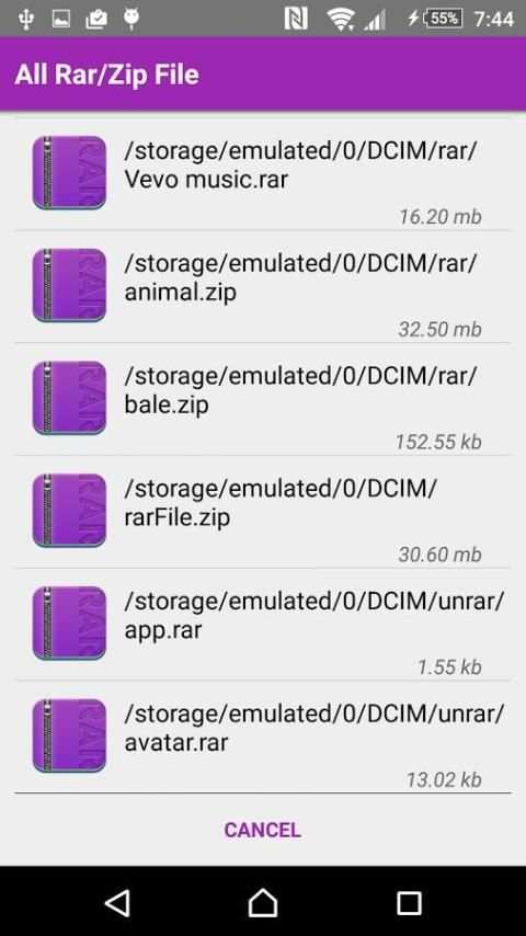 Easy Unrar / UnZip screenshot 2