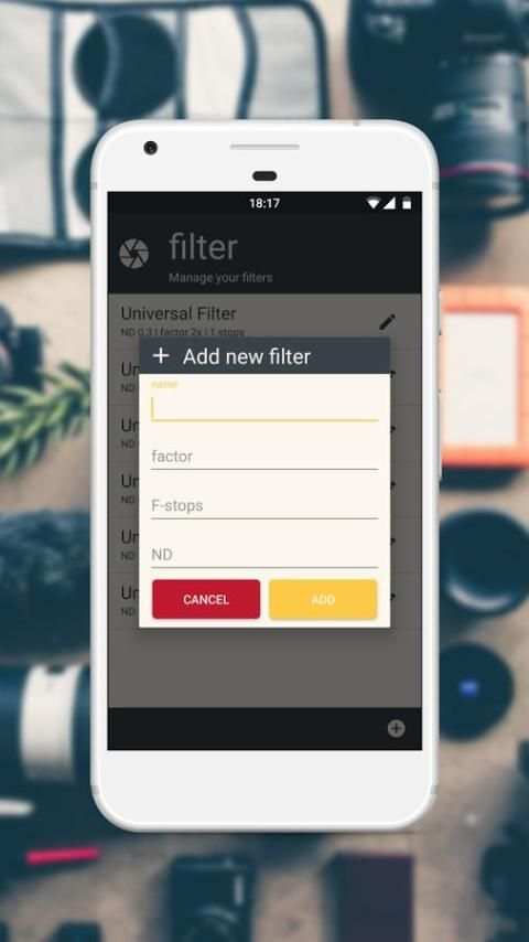 ND Filter Calc (DSLR) 3 تصوير الشاشة