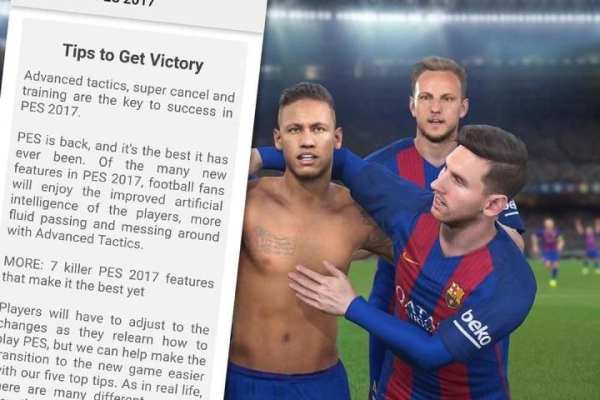 Guide Tips PES 2017 Game screenshot 5