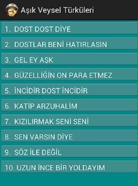 Aşık Veysel Türküleri скриншот 1