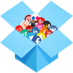 Social Media Box icon