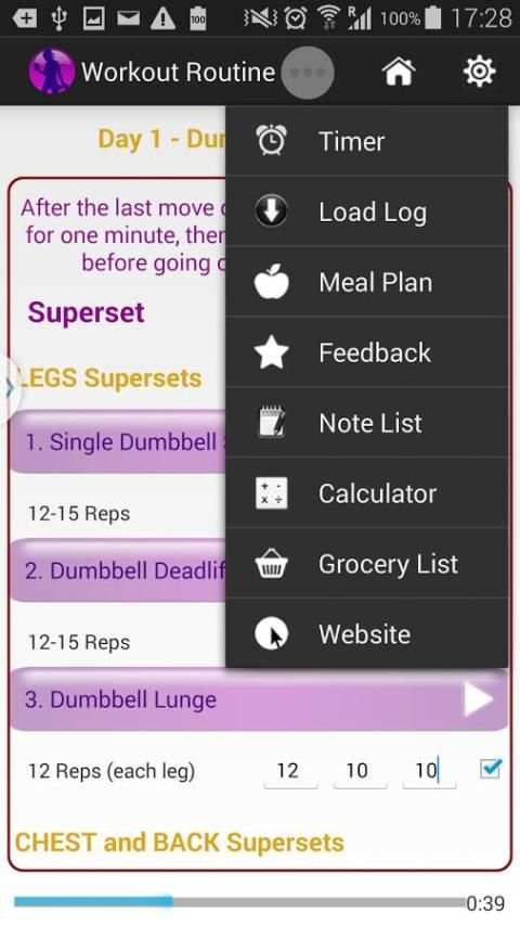 Female Fitness Workout Plan 4 تصوير الشاشة