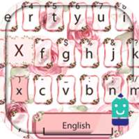 Pink Rose Theme&Emoji Keyboard on 9Apps
