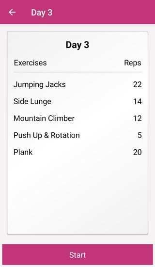 30 Days Workout Challenge स्क्रीनशॉट 4