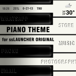 Piano Theme for ssLauncher OR आइकन