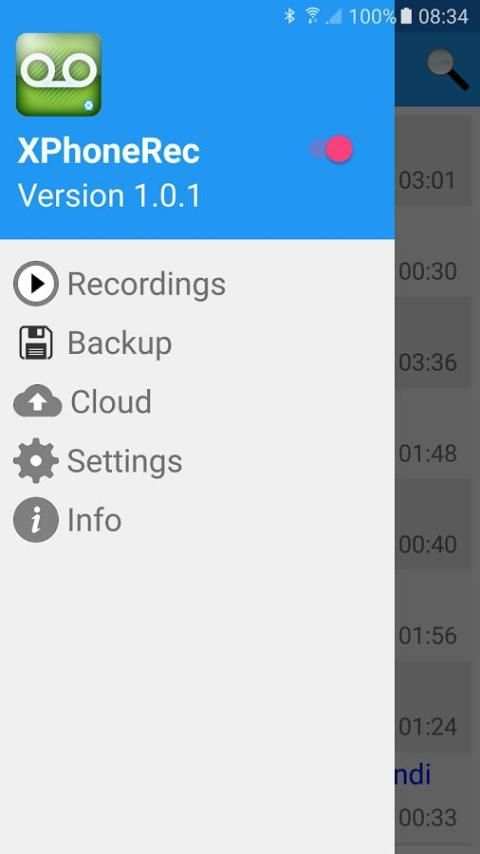 Phone call recorder 3 تصوير الشاشة