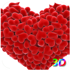 ikon 3D Heart Live Wallpaper