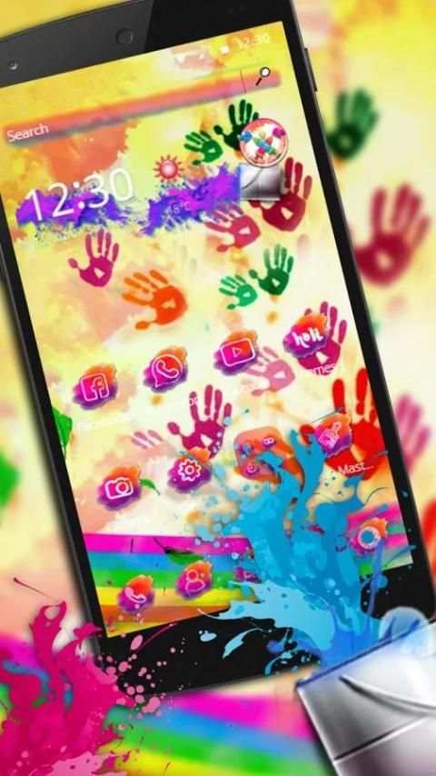 Holi Haiii Colorful Theme screenshot 1