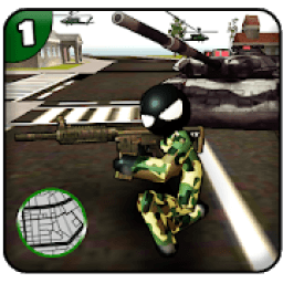 US Army Stickman Rope Hero Mafia Crime आइकन