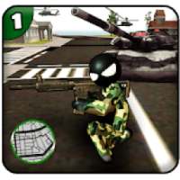 US Army Stickman Rope Hero Mafia Crime