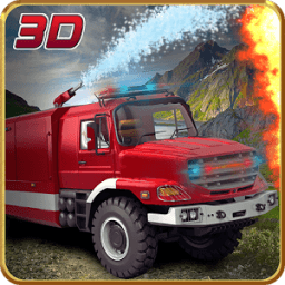 Up Hill Fire Truck Rescue Sim आइकन