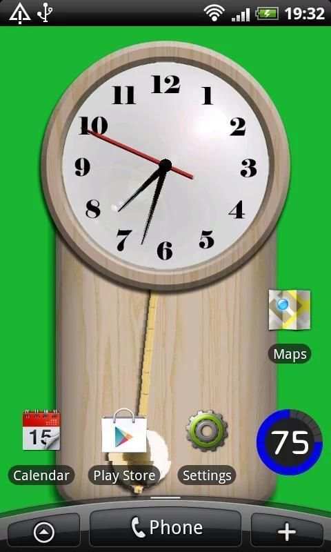 Pendulum Clock LiveWallpaperV2 स्क्रीनशॉट 5