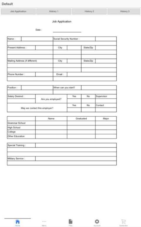Job Application скриншот 3