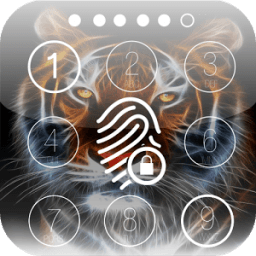 Fingerprint Neon Lock Screen आइकन