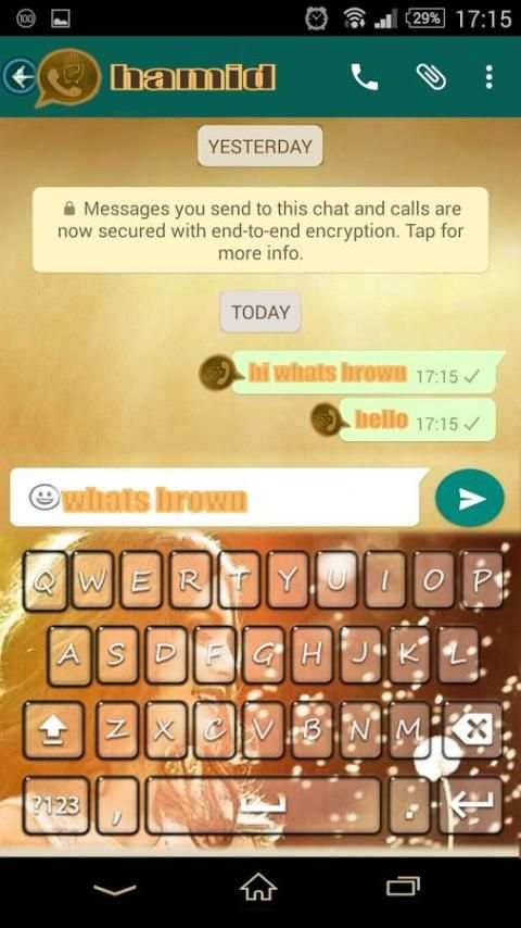 واتس اب البني 2017 بالألوان screenshot 2