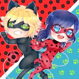 ikon Ladybug and Cat Noir Chibi
