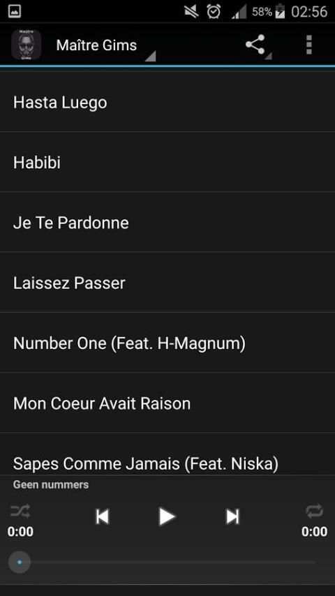 Ecoutez Maître Gims 3 تصوير الشاشة